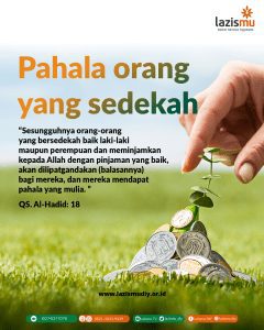 Pahala orang yang bersedekah QS. Al Hadid [57]: 18
