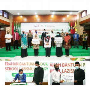 Penyerahan bantuan program Save Our School lazismu