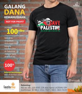 Galang Donasi jual kaos peduli Palestina Lazismu