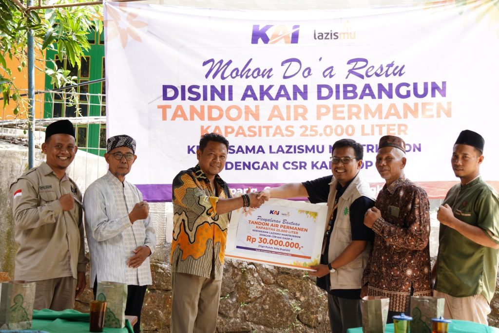 Atasi Krisis Air, PT KAI dan LAZISMU Bangun Tandon 25.000 Liter di Gunungkidul