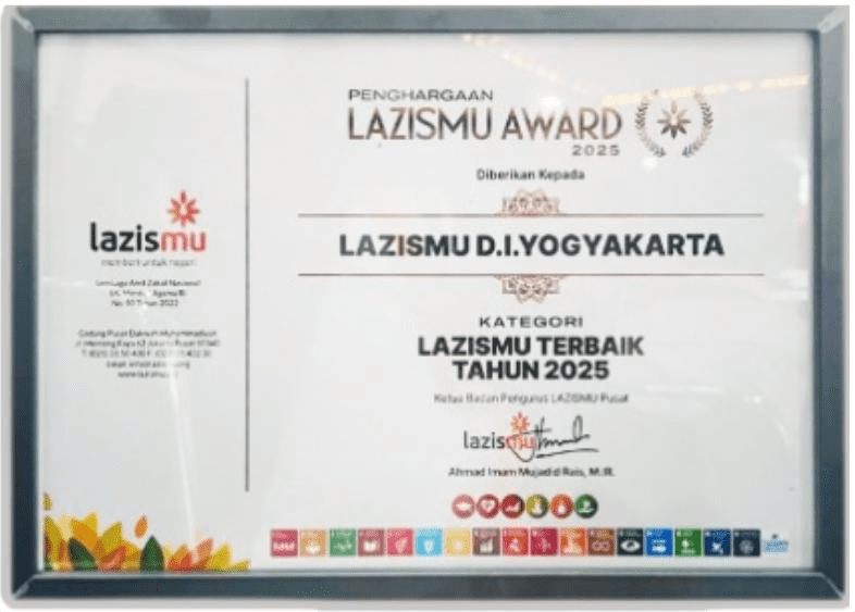 LAZISMU DIY Kembali ditetapkan menjadi LAZISMU Terbaik Nasional 2025