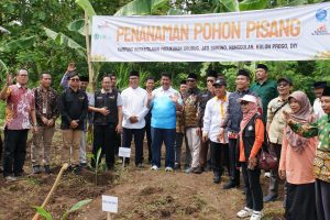 Seremonial Penanaman 1.000 Bibit Pisang: Wujud Kolaborasi Program Kampung Berkemajuan di Nanggulan Kulon Progo