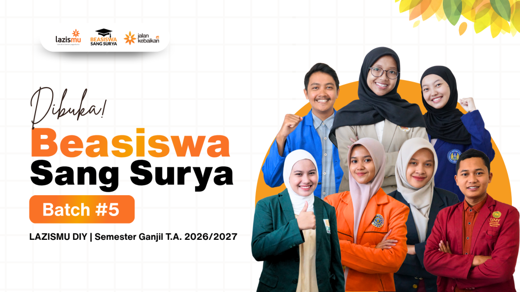 LAZISMU DIY Resmi Buka Pendaftaran Beasiswa Sang Surya Batch #5, Hadirkan Tiga Jalur Beasiswa bagi Mahasiswa DIY