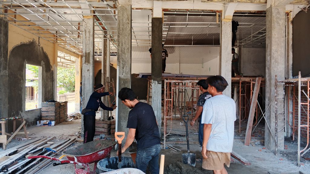 Progres Renovasi Musala PDM Pidie Jaya Capai 45 Persen, Wujud Kolaborasi Pemulihan Pascabencana di Aceh