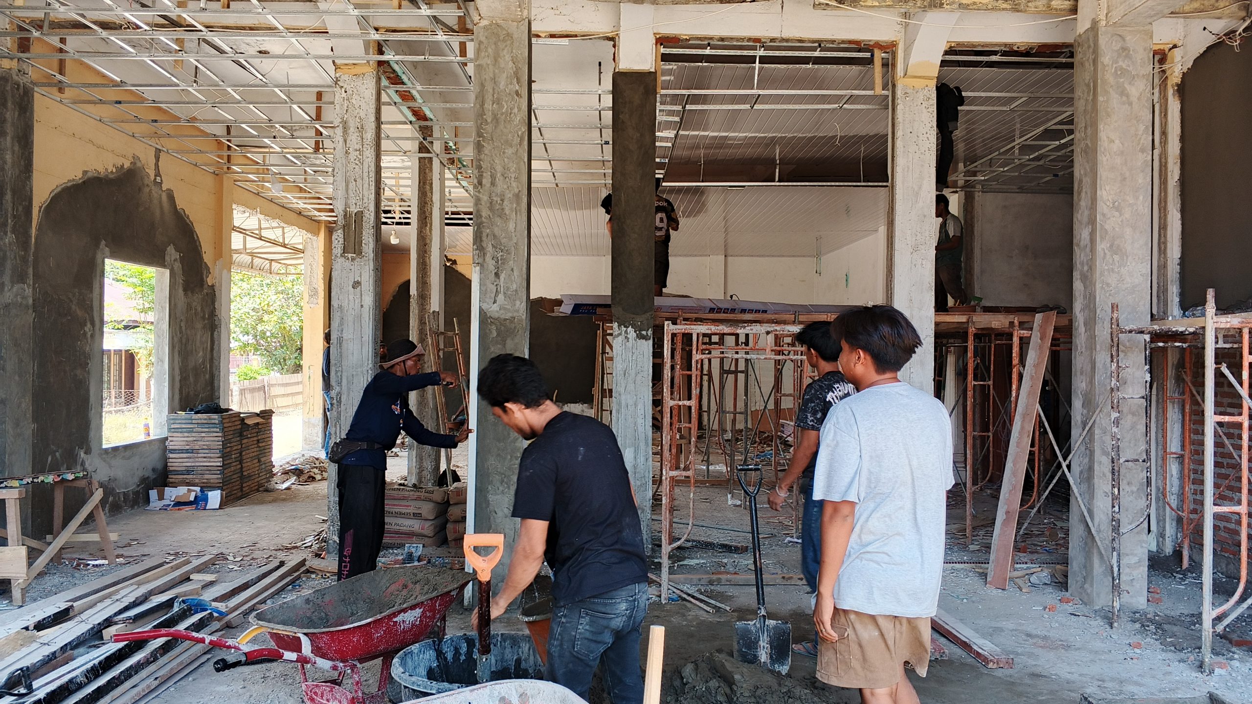 Progres Renovasi Musala PDM Pidie Jaya Capai 45 Persen, Wujud Kolaborasi Pemulihan Pascabencana di Aceh